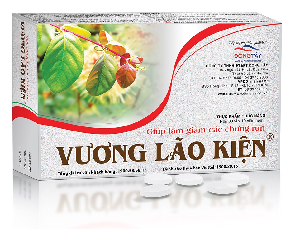 TPCN Vương Lão Kiện giúp hỗ trợ điều trị giúp giảm dần chứng run ở bệnh parkinson và hội chứng parkinson